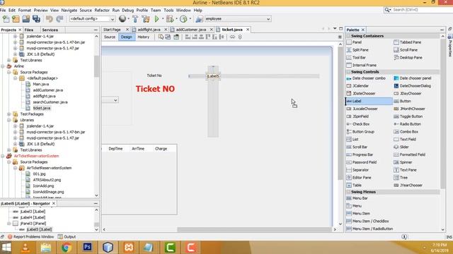 Airline Ticket Reservation System in Java Part 7 смотреть онлайн