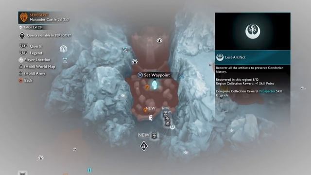 Middle Earth: Shadow Of War: Seregost All 12 Lost Gondorian Artifacts and The Uninvited Mission смотреть онлайн