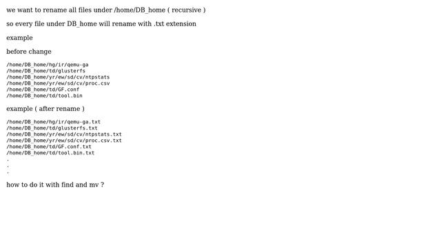 How to rename all files under folder with specific extension name ( recursive approach )? смотреть онлайн