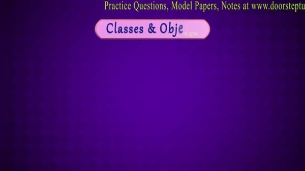 Core Java: Object Oriented Approach, Class, Object, Function, Variable | Computer Science (3/4)