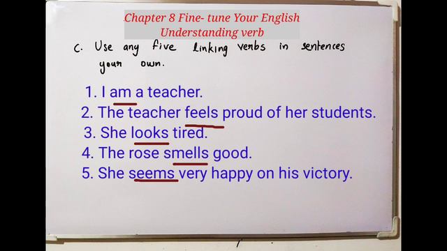 Fine -tune Your English, Chapter 8 Understanding Verb Part - 3 Textual Questions and answers. смотреть онлайн