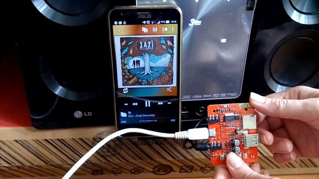 Беспроводной Bluetooth аудио модуль BT2 с поддержкой USB Flash и MicroSD. Работа по Bluetooth
