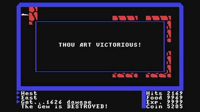 Commodore 64: 'Ultima I - the first age of darkness' game ending by Origin Systems смотреть онлайн