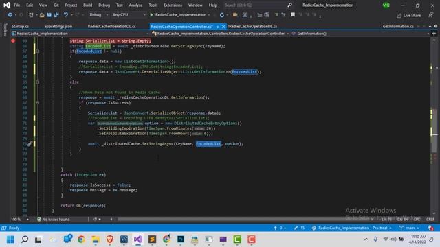 Insert and Read String Data Into Redis Cache in Asp.Net Core 3.1 Web API Part - 4 In Hindi смотреть онлайн
