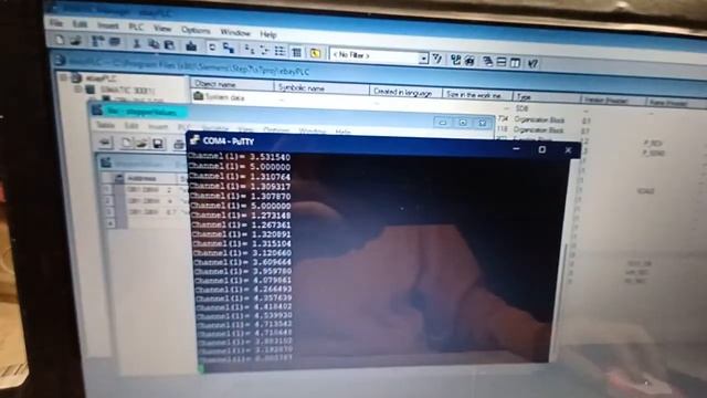 S7-300 PLC with RS232 and stepper control смотреть онлайн