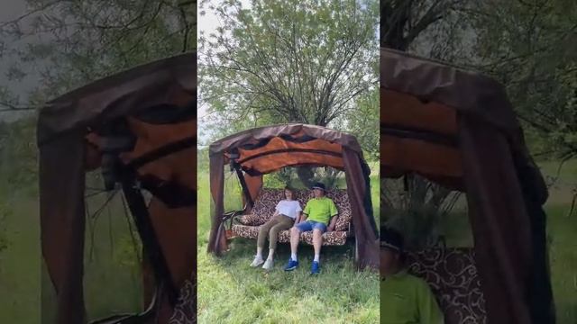 Яркие садовые качели в ТД "Илона" смотреть онлайн