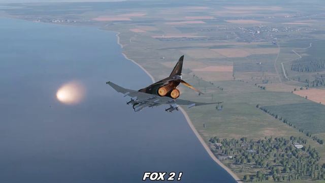 DCS World USAF F-4E Phantom II AIM-9 Sidewinder FOX 2 ! Russian Air Force Mig-27 Su-25 Shoot Down смотреть онлайн