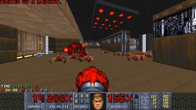 (DOOM II) NoSp3 - Map 12: Break Room - UV-MAX смотреть онлайн