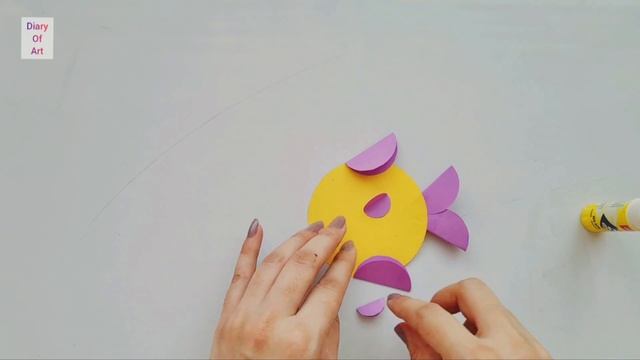 Paper Fish | DIY Paper Fish | Easy Paper Circle Crafts | How To Make Paper Fish | Diary Of Art смотреть онлайн