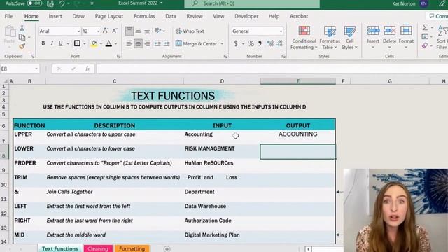 4 must-know text functions in Excel: Part 1—Excel MVP Secrets with Miss Excel смотреть онлайн