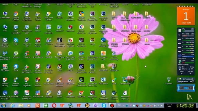 Гаджет контроля температуры видеокарты для WINDOWS 7 смотреть онлайн