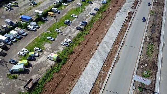 Реконструкция Московского шоссе пр. Кирова 8.07.2017 (Самара) 4K смотреть онлайн