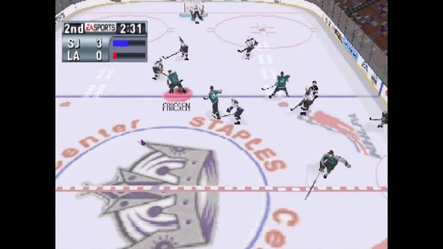 NHL 2001 (PC) Gameplay / SJS VS LAK / Test Rookie Level / HD смотреть онлайн