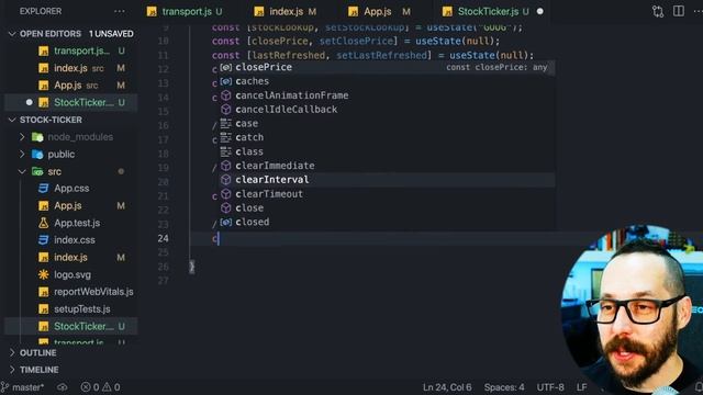 How to call a pub-sub / event driven API using React, JavaScript and WebSockets смотреть онлайн