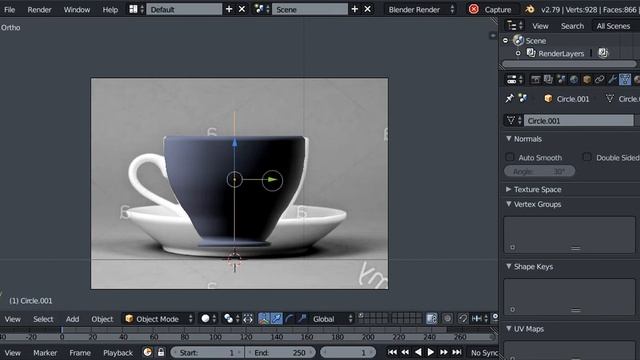 How to create ghibhi cup 3d in blender tutorial | in blender 2.79 | by BLENDER RENDER | part 1 смотреть онлайн