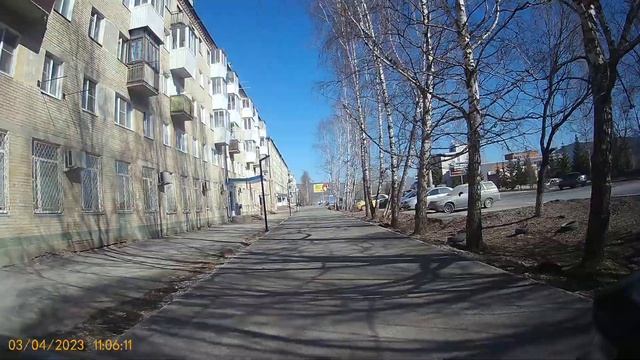 Видео за 03.04.2023 года Еду в сторону Города вид камеры передней смотреть онлайн