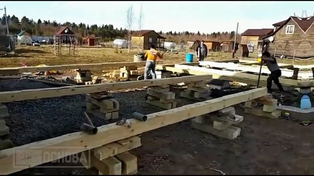 Перенос каркасного дома на блочный фундамент в дер. Горгала