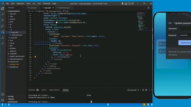 Flutter Login Sign up PHP MySQL | PHP MySQL login Flutter | Glassmorphic Login UI Flutter смотреть онлайн