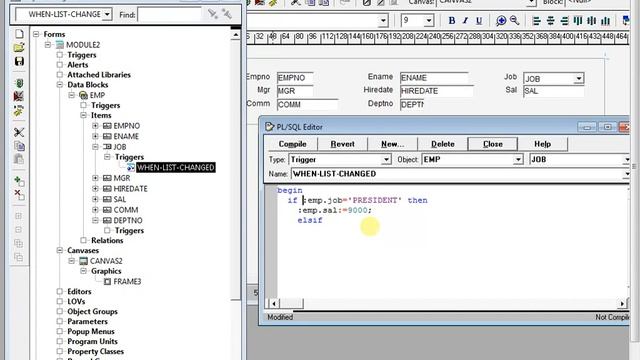 Oracle Form Builder Tutorials 2 - How to load data form Oracle and Run SQL Queries смотреть онлайн