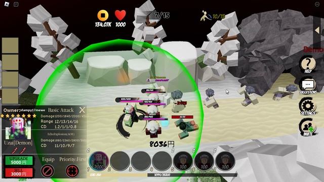 7 STAR DEMON UZUI EVOLVED SHOWCASE !! | Demon Slayer Tower Defense Simulator ROBLOX смотреть онлайн