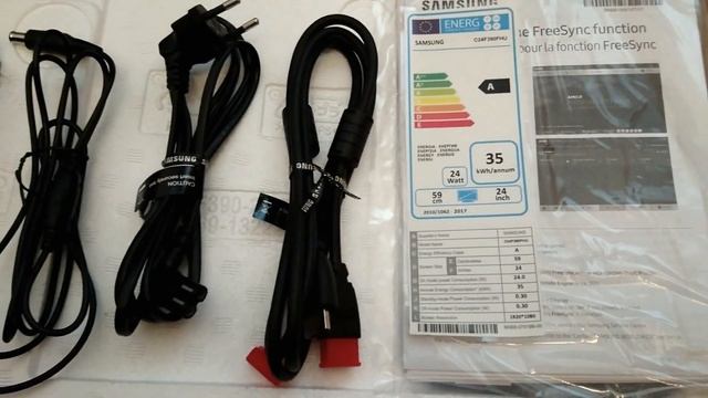 Samsung CF390 Curved LED Monitor- What is in the BOX? смотреть онлайн