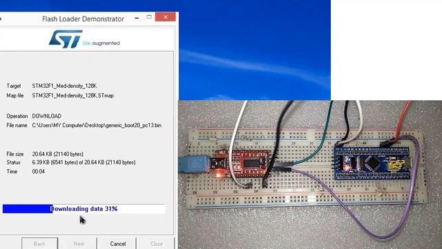 STM32 Bootloader | Programming STM32F103C via USB Port смотреть онлайн