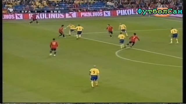 Spain 3 х 0 Sweden. Iniesta And Sergio Ramos Goals 2007
