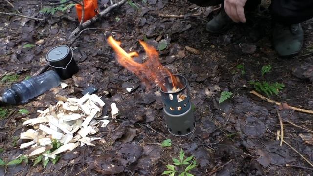 ✓ Титановая печка щепотница Toaks. Легкость, компактность, удобство