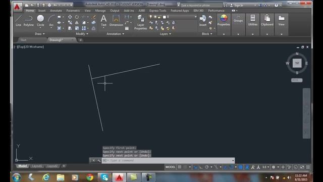 AutoCAD I 07-11 Perpendicular Object Snap смотреть онлайн