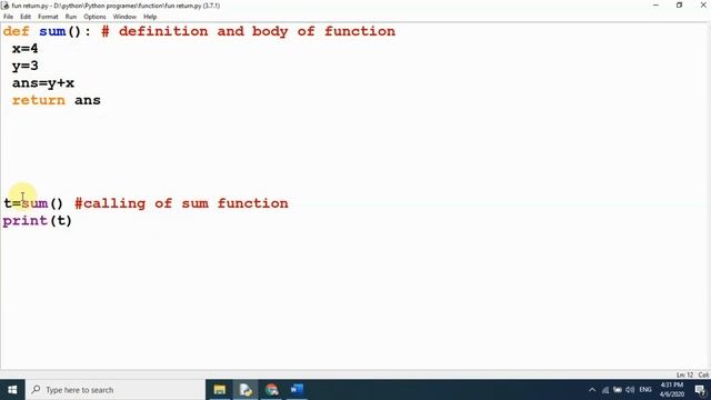 Python Function Part 2(Return statement) смотреть онлайн