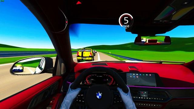 German Autobahn Traffic BMW X7 and Dacia Logan - Assetto Corsa смотреть онлайн