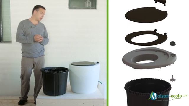 Toilette sèche à compost grande capacité Kekkila 50L смотреть онлайн