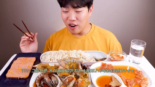 간장게장 치즈스팸 연어장 새우장 밥도둑 스페셜2 리얼사운드 먹방! | Ganjang Gejang Eating show! MUKBANG! KOREAN FOOD смотреть онлайн