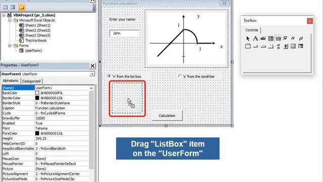 5. User forms and controls in programming language Visual Basic (VBA) смотреть онлайн