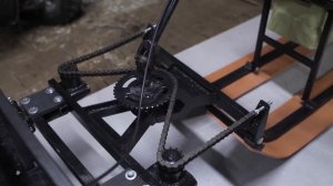 Рулевой модуль-сцепка для мотобуксировщика