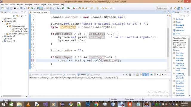 Introduction To Java Programming Exercise 4 11b смотреть онлайн