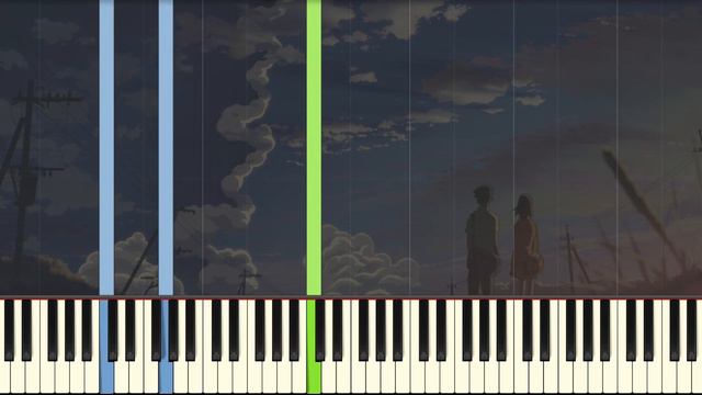 End Theme (5 Centimeters Per Second) - Synthesia / Piano Tutorial смотреть онлайн