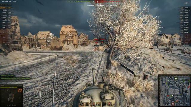 World of Tanks. Мастер на объекте 140. Карта Зимний Химмельсдорф. смотреть онлайн