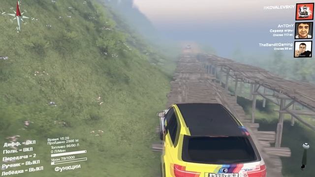 ПОГОНЯ ЗА BMW M3 НА X5 ДАВИДЫЧА - SPINTIRES
