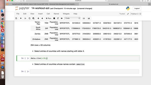 Workout - Pandas Selection, Indexing, and Sorting смотреть онлайн