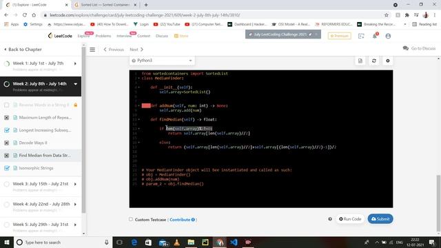 295 Find Median from Data Stream | Hard Level Problem | Interview Question Solution in Python смотреть онлайн
