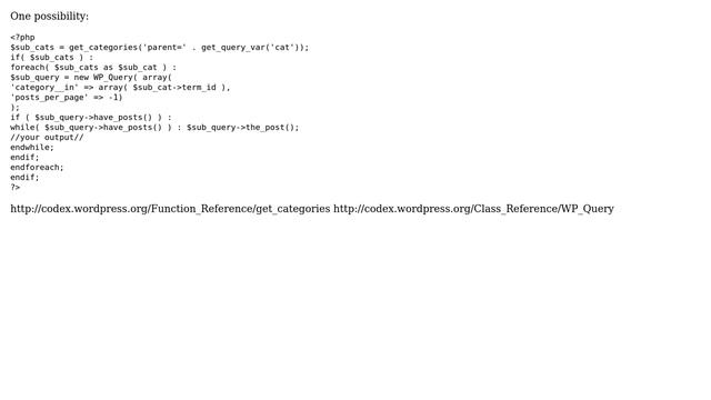 Wordpress: How can I show the subcategories content on the parent category page? (2 Solutions!!) смотреть онлайн