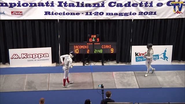 Italian Championships 2021 CMF - GOLD - Matteo Iacomoni v Joel Ciani смотреть онлайн