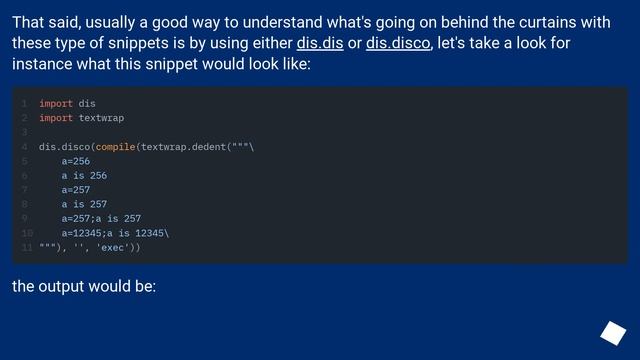Uncommon behaviour of IS operator in python смотреть онлайн