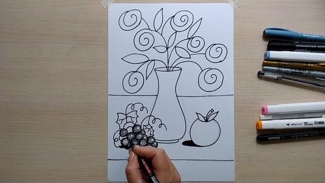 Урок ИЗО в школе. 6 класс. Урок № 14. «Натюрморт в графике». смотреть онлайн