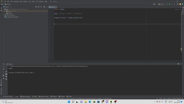 Make your own rock paper scissors game! | Beginner tutorial in python #2 смотреть онлайн