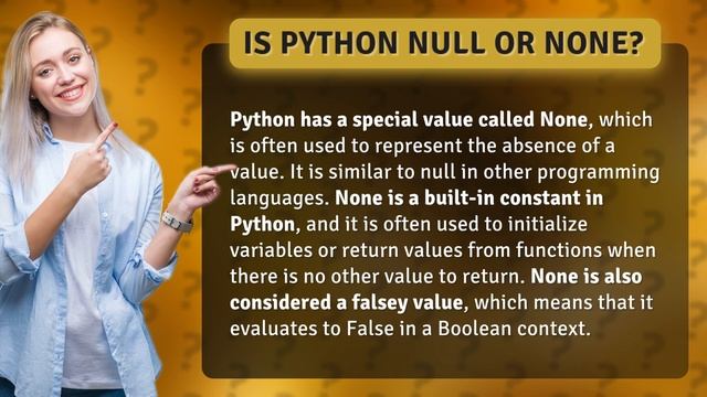 Is Python null or None? смотреть онлайн