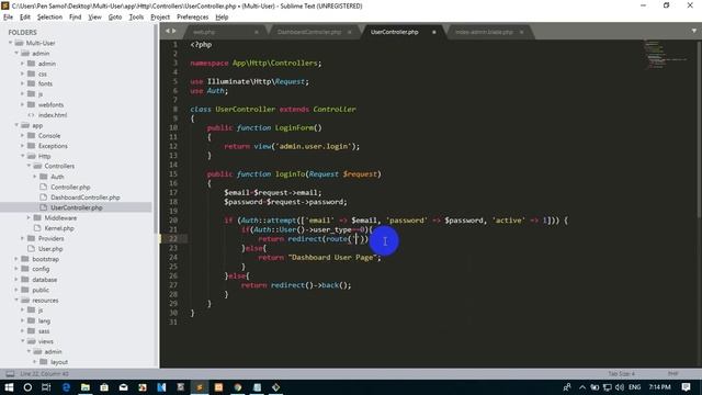 Laravel6.0.0 Multi User Login to Dashboard #02 by Pen Samol смотреть онлайн