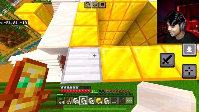 I BUILD A BEAUTIFUL GOLDEN MANSION IN MINECRAFT | SURVIVAL EPISODE 53 смотреть онлайн
