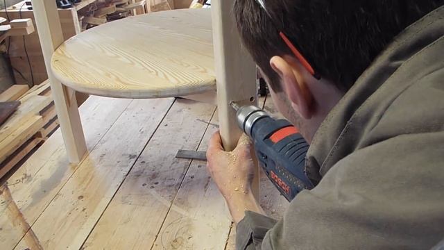 Coffee table design from reclaimed wood. смотреть онлайн
